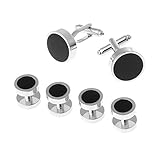 Material: Cobre Cuigu 6 Pieza Hombres Gemelos – Smoking Camiseta Gemelos Formelle Disfraz Camisa de oído Gemelos Set, Cobre