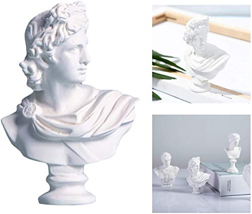 Figura decorativa mitología griega en resina Apollo miniatura 6