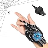 Pzlyghk Spider Web Shooter, Spider Handschuhe Spinnennetz,Web Launcher String Shooters Toy [9,8 Fuß Reichweite] Superhelden-Rollenspiel-Spielzeug Tolles Geschenk für Männer und Kinder (Schwarz)