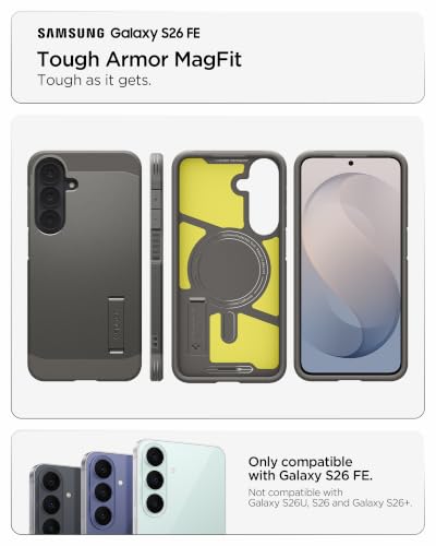 Image of Spigen Tough Armor MagFit for Galaxy S26 FE Case, Gunmetal