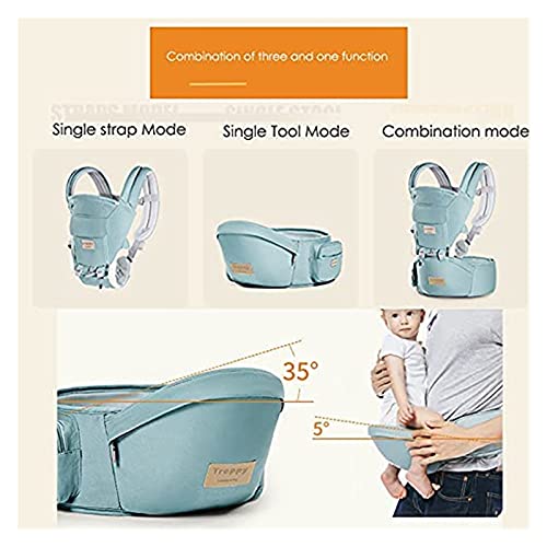 HXR kinderwagen 3 in 1 Babycarrier Multifunctionele heupdrager Voor- en achterkant Heup Seat Eenvoudig uit te gaan… - Image 7