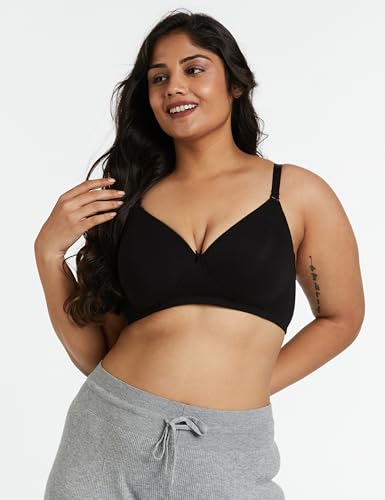Image of Amazon Brand - Symbol Women's Cotton Stretch Padded Wire Free Medium Coverage T-Shirt Bra