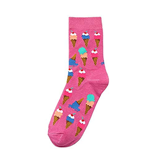 Chaussettes de Noël Cadeau Européen et Américain Vent Doughnut Créatif Mignon Tendance Doux Hommes Et Femmes Bas 35-42 Cône Rose Cover