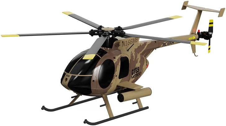 Helidirect Yu Xiang C189 MD500E 150-size 6-Axis Gyro Stabilized RTF 1/28 RC Helicopter 2.4GHz - Remote Control Helicopter Kit for Adults, Beginners (Camouflage)