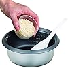 Russell Hobbs Electric Rice Cooker - 1.2kg (6 Portion - 145g per serving) Removable non stick bowl, Dishwasher-safe bowl & lid, Steamer basket, measuring cup & spoon inc, Energy saving, 300W, 27030