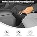 Linskip Back Seat Console Organizer for Ford Mustang Ecoboost, GT, Dark Horse 2024 2025 2026+, Storage Box Between Rear Seat and Center Console for Mustang Interior Accessories(Black)