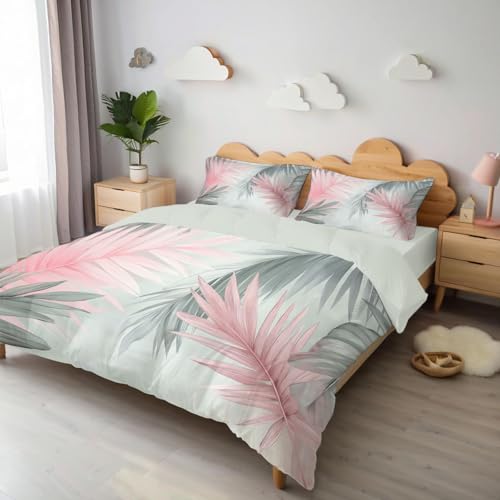 Parure housse de couette boheme pour chambre ado lit vert