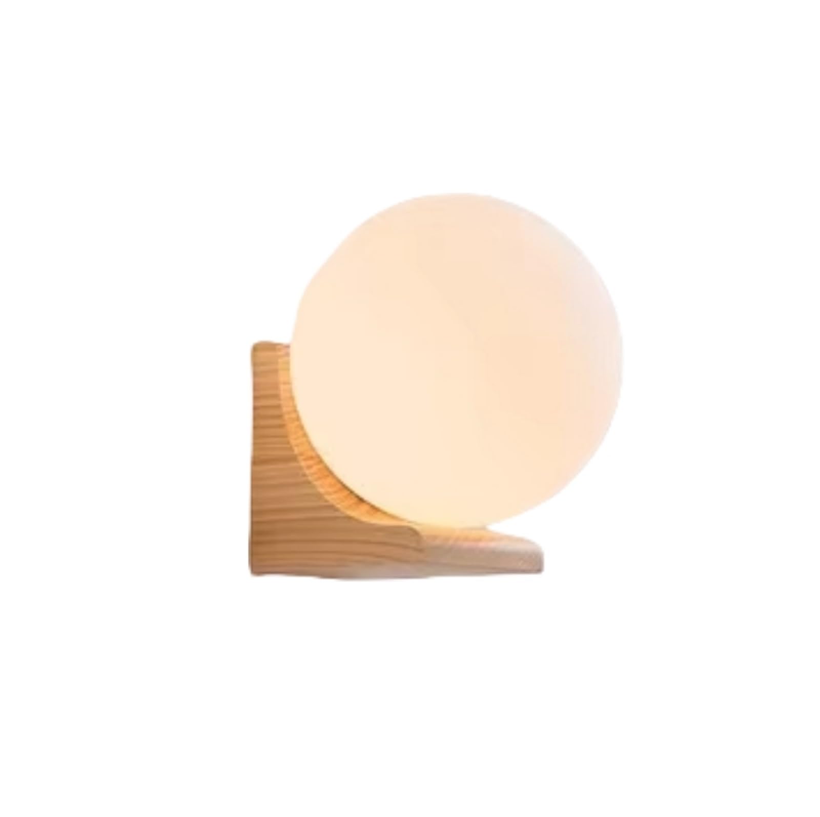 IvyLoutish Walnut Orb Glass Modern Style Wall Lamp for Bedroom Living Room Corridor Aisle Balcony Bedside Wall Lamps,Modern