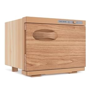 Towel Warmer Cabinet, 8L Hot Bath Towel Warmer Heating Use for Facial Spa, Hair Beauty, Salon Equipment and Home – Wood