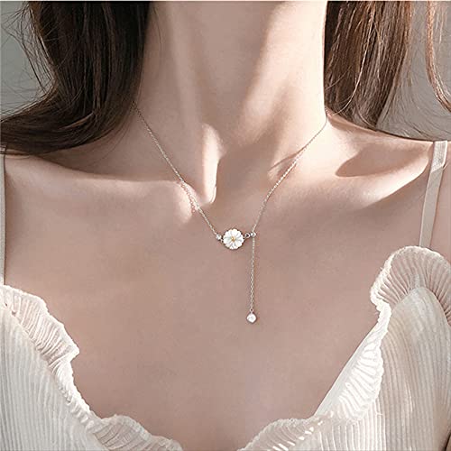 Collier marguerite ras du cou ajustable anti irritation mariage - 4
