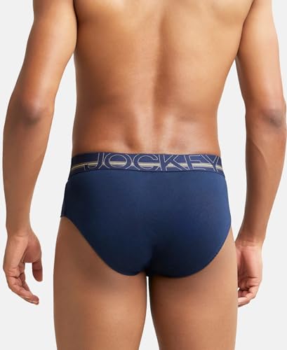 Image of Jockey US14 Men Super Combed Cotton Solid Brief with Ultrasoft Waistband (Colors & Prints May Vary)