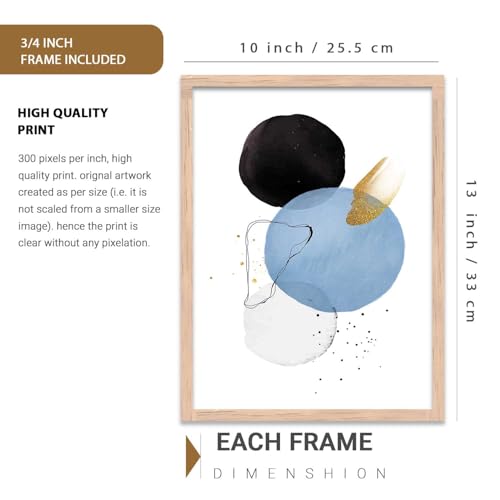Image of kotart Classic Painting for Wall Decoration - Modern Art Wall Decor Framed Painting for Living Room Bedroom - Framed Posters /Paintings with Frame Set of 3 (Art 2)
