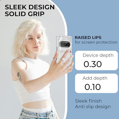 Image of A rtistque Ultra Stylish Back Cover Case for Nothing Phone 3a 5G | Premium Shockproof TPU | Protective Design | Nothing Phone 3a Back Cover - White