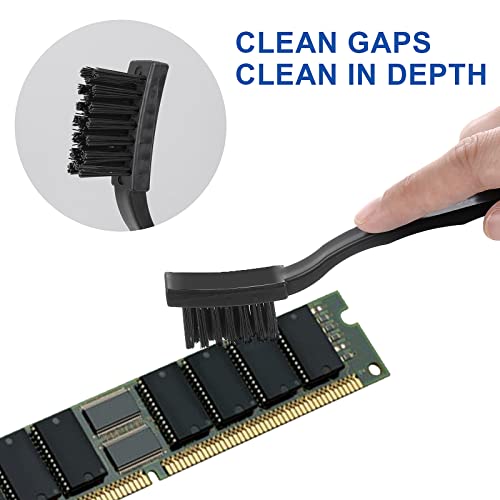 TIESOME Ensemble de brosses nettoyage antistatiques 7 en 1, petit espace portable pour clavier d'ordinateur, brosse électronique de la poussière, kit de nettoyage – Image 5