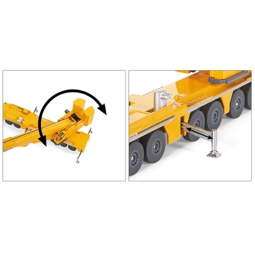 Siku 1886, Liebherr Mobile Crane, 1:87, Metal/Plastic, Yellow, Movable Parts by Siku - Used condition - Image 4