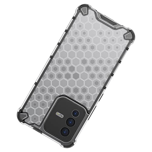 Image of Glasgow Back Case Cover Compatible with Vivo V23 5G (Stylish Design) - Transparent
