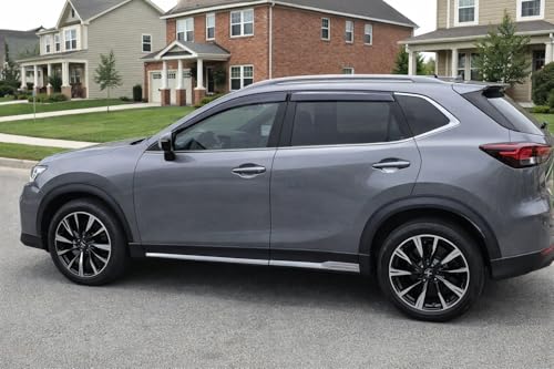 Image of 2014-2020 Tape-On Rain Guards for Nissan Rogue Side Window Visor Deflectors Extra Thick Vent Shades 2015 2016 2017 2018 2019
