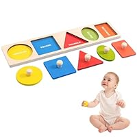 Baby Puzzle Montessori Toys for 1 Year Old Wooden Baby Toys Early Education Toys for Preschool Educational Jigsaw Puzzles 1 Year Old Girl Boy Birthday Gifts