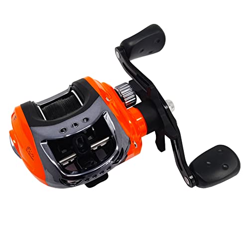 FLADEN Fishing, Warbird Baitcaster Reel, FLADEN Warbird Baitcaster Reel, Low Profile, Pre Spooled with 0.25mm braided line