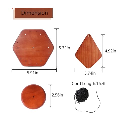  20 PCS Wind Chime Repair Kit for DIY Wind Chimes Making and Restring
| Wind Chime Parts Replacement Kit Including Hexag