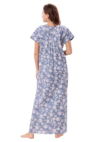Image of Soulemo Women's Pure Cotton Floor Length Nighty 1682