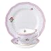 Royal Albert Candy 3 Piece Teacup, Saucer and Plate Set, 8"