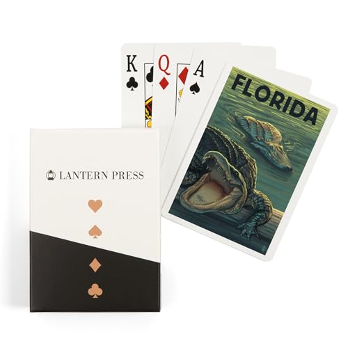Baraja de poker Florida Alligators de 52 cartas