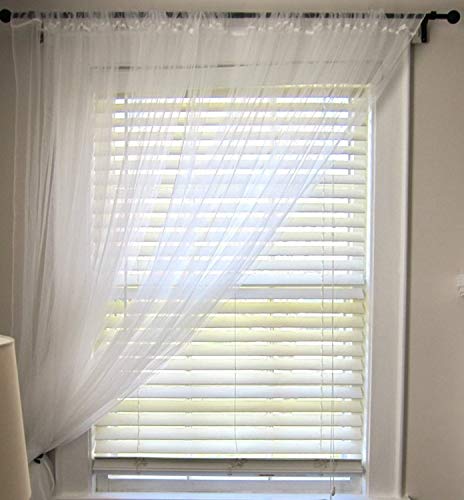 Image of Galaxy Home Decor Plastic Curtain, Long Door - 9 Feet, Transparent, Pack of 4