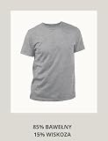 Basic Treasure 4-pak t-shirtów dla mężczyzn, 100% bawełna, T-shirt męski, rozmiar M, L, XL, 2XL lub 3XL, szary, XL