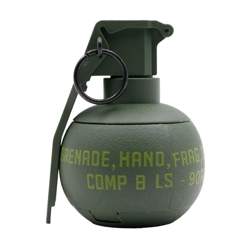 Zhongren M67 Plastic Hand Grenades Toy Dunny Grenade Model Tactcial Airsoft Paintball Army Role Play Prop for Age15+(Green)