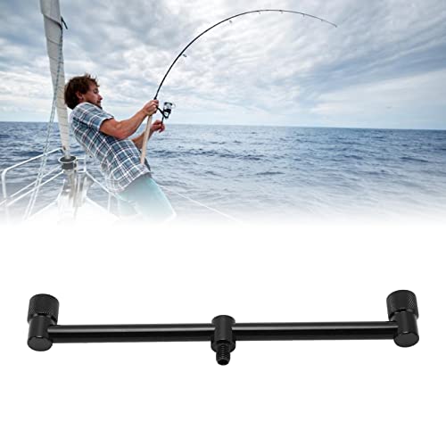Jopwkuin Fishing Rod Buzz Stand, Durable Fishing Pole Pod Stand Aluminum Alloy For Lakes(2 Heads 25Cm) #TOP2