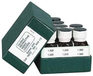 18031 Refractive index standard solution; 1.300 to 1.395, 20 liquids