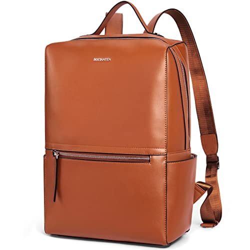 Bostanten Genuine Leather Backpack Purse For Women Fashion Backpack Casual College Shoulder Bag Travel Backpack #TOP11