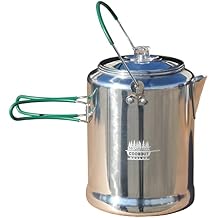 King Kooker Mr. Outdoors Cookout 20 Cup Aluminum Coffee Percolator, Silver, Medium