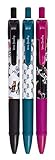 Vera Bradley Holiday Black Ink Click Pen Set of 3 with Storage Pouch, Winter 20 Medley