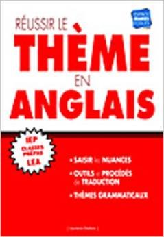 Paperback Réussir le thème en anglais [French] Book