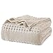 PHF Cotton Waffle Weave Blanket Home Decoration Cozy Soft Comfort for All Season King Size Khaki