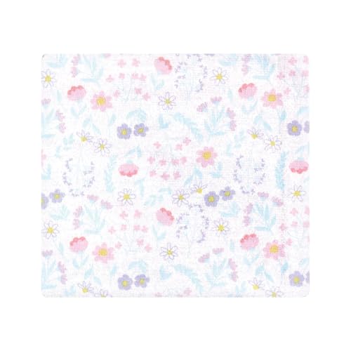 Image of Little Treasure Hudson Baby Cotton Poly Flannel Receiving Blankets Multipack, Purple Garden Fairies, 30x30 inches