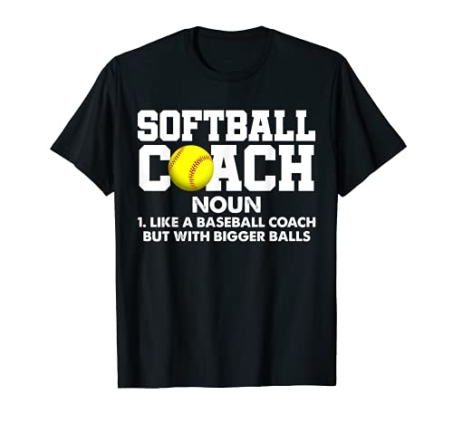 Softball Coach Definizione Divertente Softball Coach Regalo Maglietta