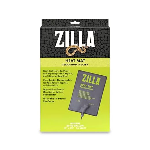 Zilla Terrarium Heat Mats Black Medium, 30-40 Gallon, 16 Watt