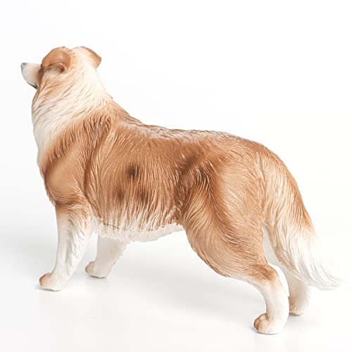 Aydinids Dog Figurine Collie Dog Figurine Figures Realistic Pet Dog Figures Simulated Dog For Christmas Birthday Gift Party Decoration, Collie #TOP4