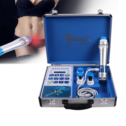 GNbow Dispositivo de Terapia de Ondas de Choque, Máquina De Terapia De Ondas De Choque Ajustable para Aliviar El Dolor De La Fascitis Plantar, Dispositivo De Ondas De Choque Ed Extracorpórea