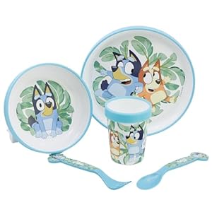 Stor Bluey 5-teiliges Kindergeschirr-Set