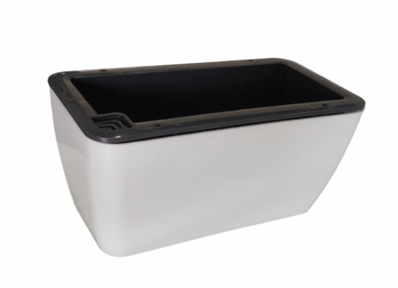 GARDENCIA Self Watering Flower Pots for Outdoor Indoor Gardening/Rectangle Small Plant Pot with Polypropylene UV Material (White) (B09PVCRNFP) Amazon Price History, Amazon Price Tracker