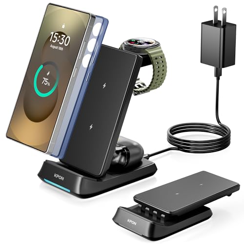KPON Foldable 3-in-1 Charging Station