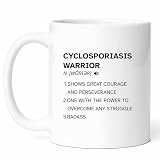 Cyclosporiasis Mug - Coffee Cup - Awareness Funny Gift From Family - Health Advocate Tea Mugs - Fighter Cups - 11 Oz Ceramic Gifts For Birthday, Him, Her, National Day, Support Group, Medical
