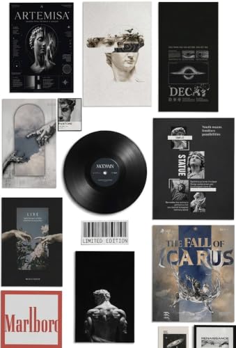 Image of 12 Piece Vintage Classical Art Poster Set | Multi-Sized Aesthetic Wall Posters with Wall Friendly Adhesive Tape | 300 GSM Greek Renaissance Art Prints for Bedroom, Living Room, Dorm & Home Decor