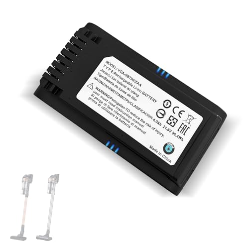 4.0Ah Batería para Samsung VCA SBTA60 VCA SBT90 VCA SBT90EB, Compatible con Samsung JET60 JET65 JET70 JET75 JET90 aspiradoras inalámbricas. No para las aspiradoras de las series Jet 85 JET95 y Jet