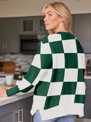 Image of LILLUSORY Women's Oversized Batwing Sweaters 2026 Fall Outfits Trendy Crewneck Knit Side Slit Fashion Pullover Tops
