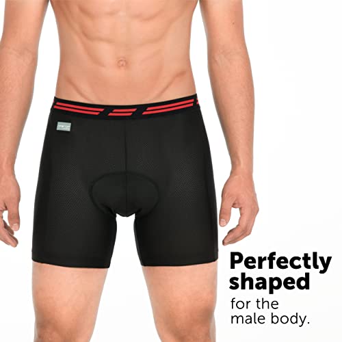 GW Bicycles Short masculino de ciclismo, shorts acolchoados para ciclismo, shorts com aderência anti